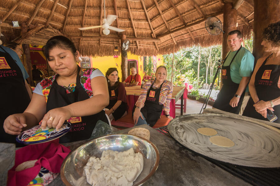learning how to prepare tortillas